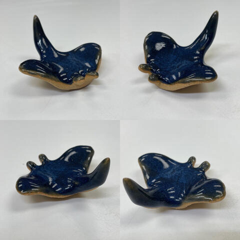 Ceramic manta ray