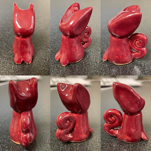 Ceramic sitting cat