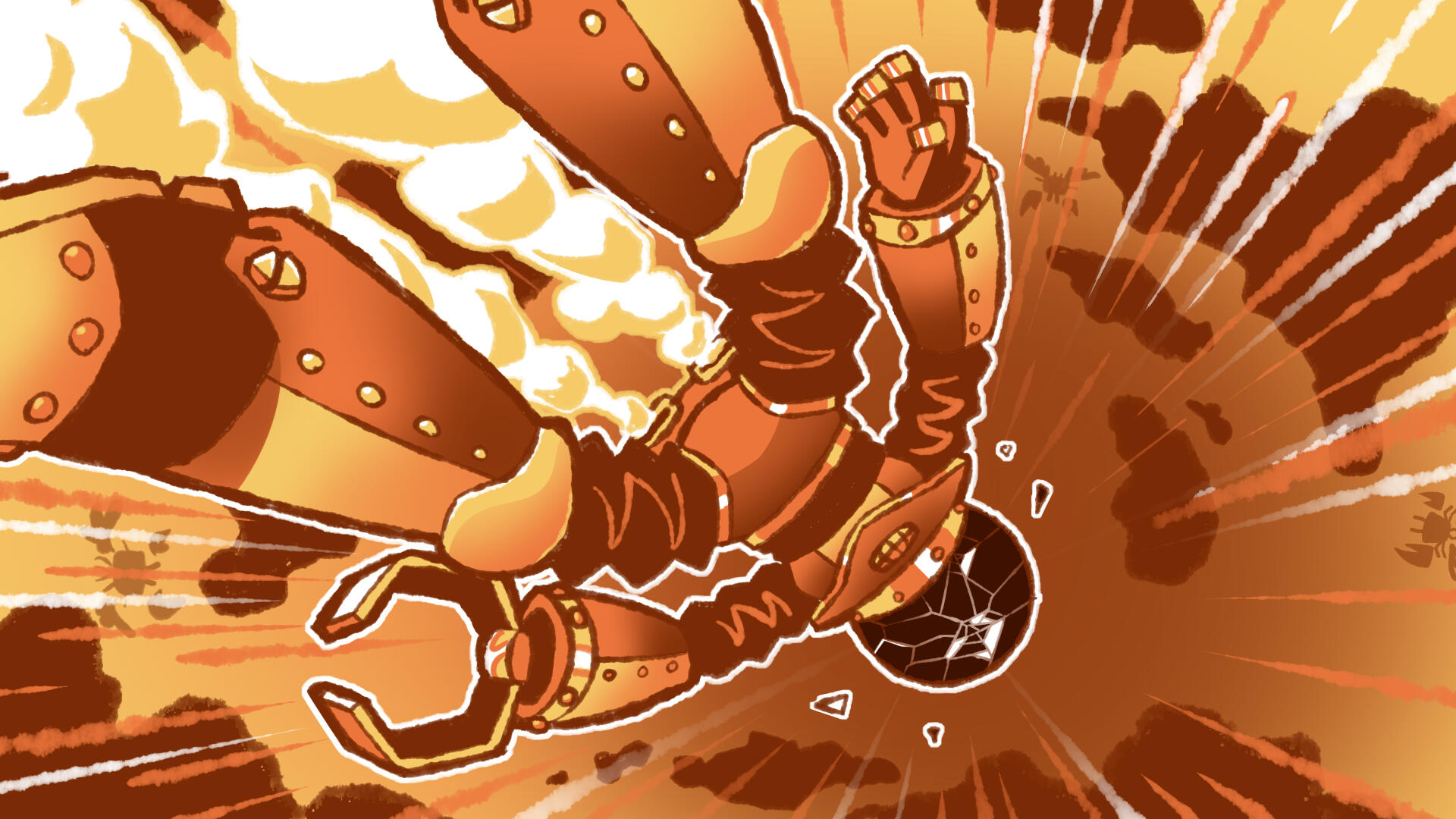 Game lose splash art.