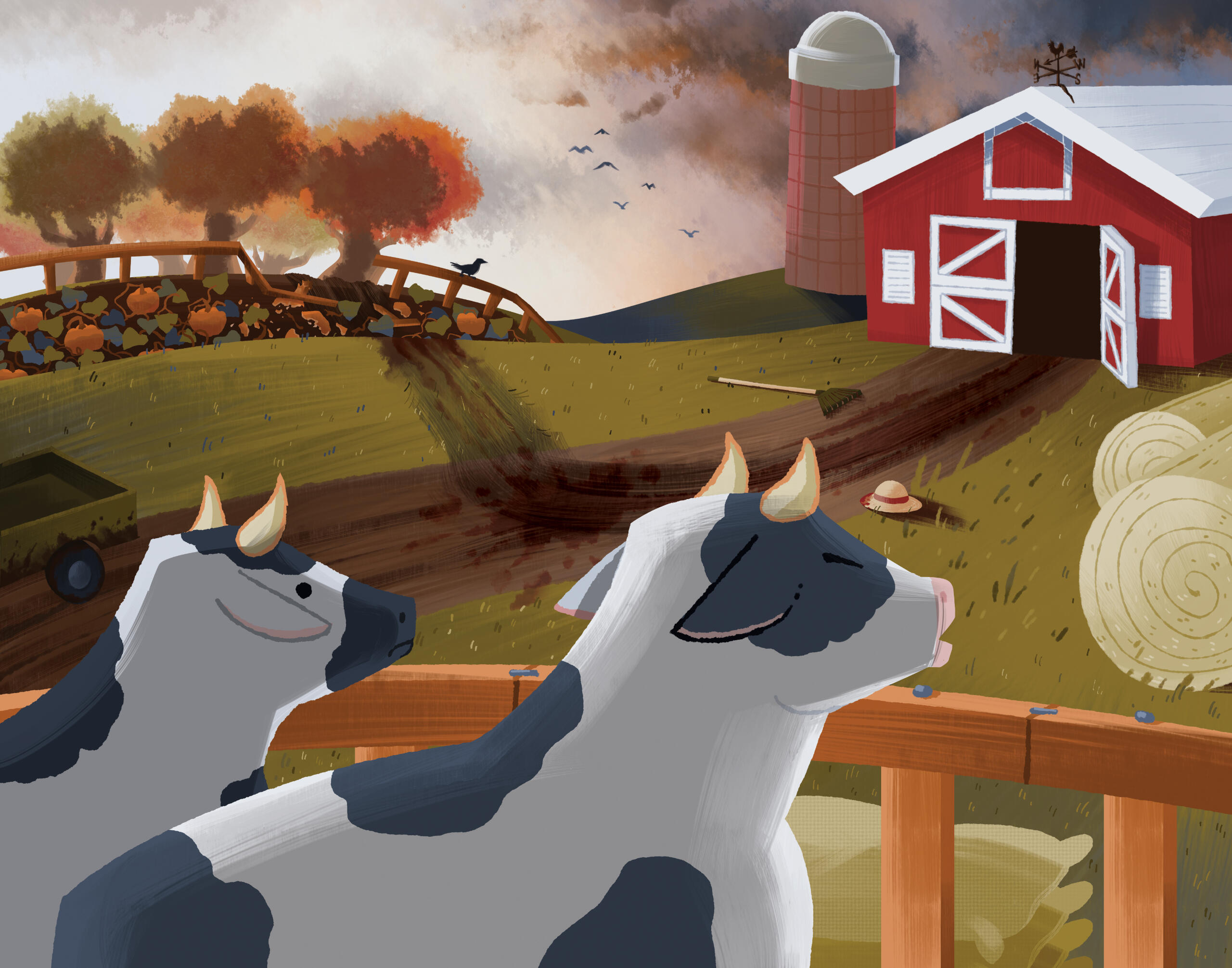 Final illustration for Tragedy at the Farm.