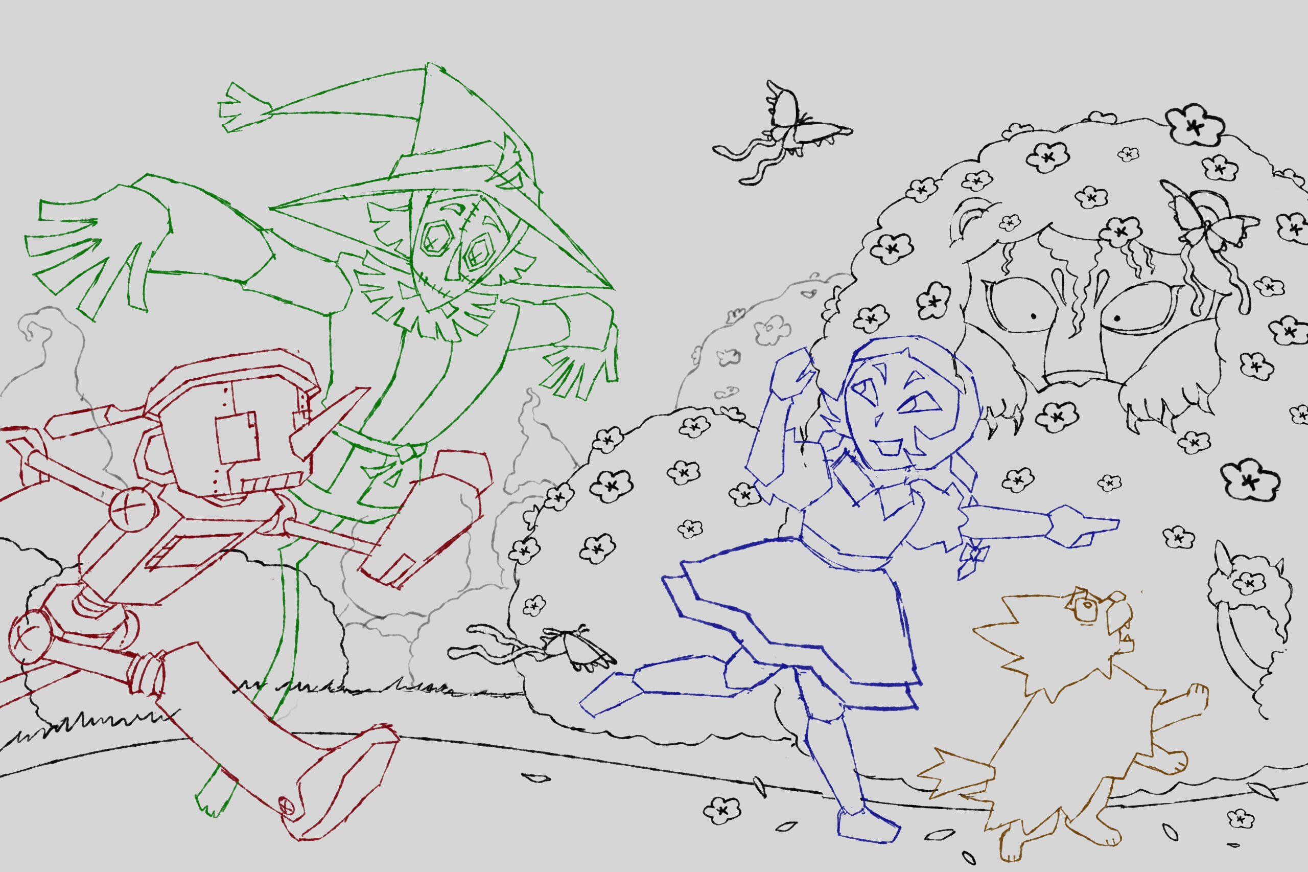 Sketch of Rising Action.