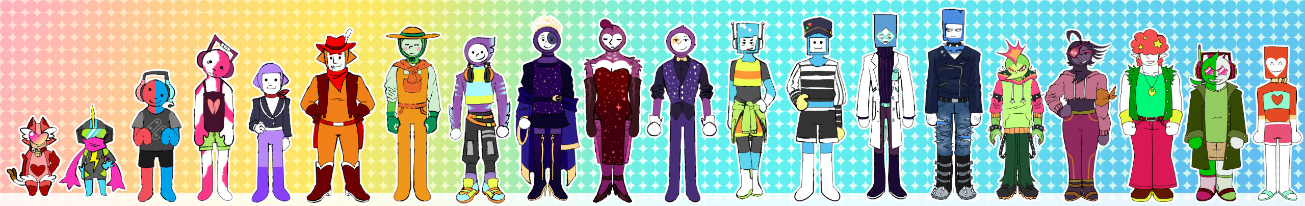 Original character lineup.